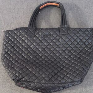 Large MZ Wallace Quilted Black Tote
